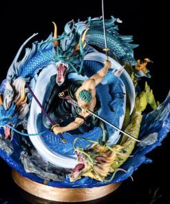 One Piece Roronoa Zoro Triple Dragon Resin